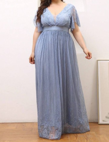 Rochie de ocazie Shein Curve+, albastru