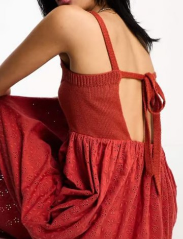 Rochie midi ASOS, roșu