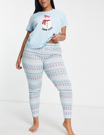 Compleu pijamale Threadbare, albastru
