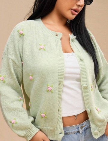 Cardigan Shein Forever 21, verde