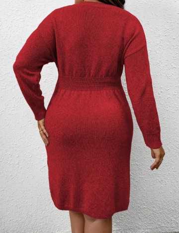 Rochie mini Shein Curve+, roșu