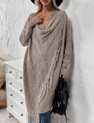 Cardigan lung Shein Emery Rose, mix culori
