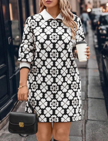 Rochie mini Shein Curve+, mix culori