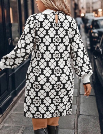 Rochie mini Shein Curve+, mix culori