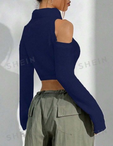 Pulover Shein, bleumarin