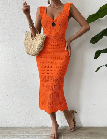 Rochie de plajă Shein, portocaliu