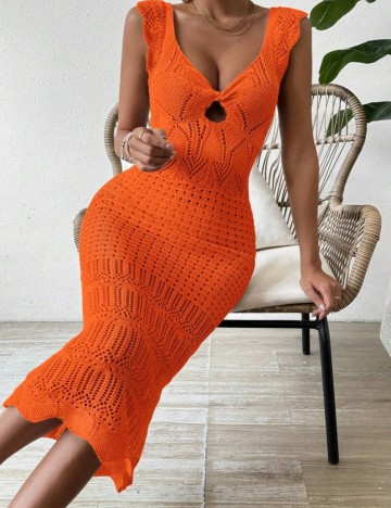 Rochie de plajă Shein, portocaliu