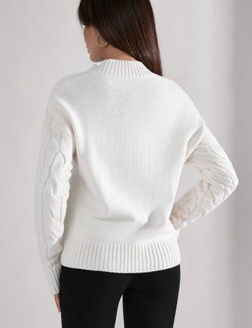 Pulover Shein, crem
