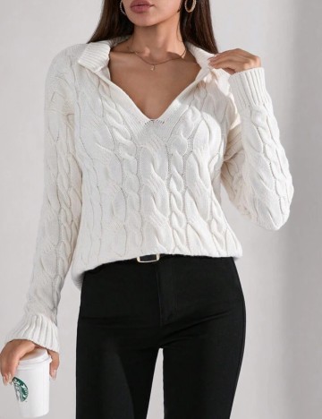Pulover Shein, crem