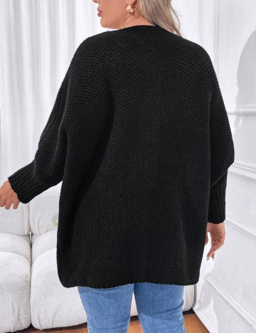 Cardigan Shein Curve+, negru