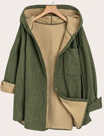 Jachetă Shein Curve+, verde