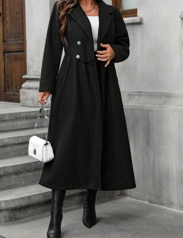 Palton Shein Curve+, negru