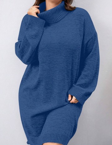 Rochie mini Shein Curve+, bleumarin
