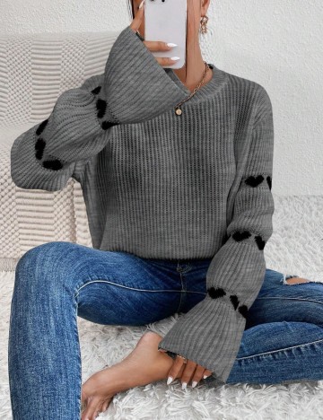 Pulover Shein, gri
