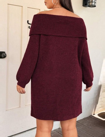 Rochie mini Shein Curve+, vișiniu