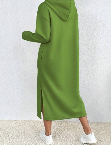 Rochie tip hanorac Shein, verde