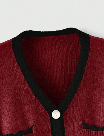 Cardigan Shein, vișiniu