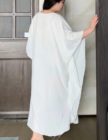 Rochie De Noapte Shein Curve+, alb