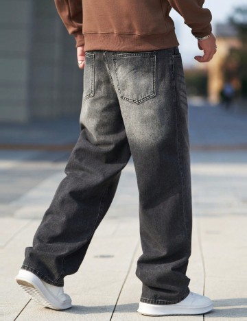 Jeans Shein MANFINITY, gri
