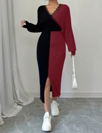 Rochie midi Shein, mix culori