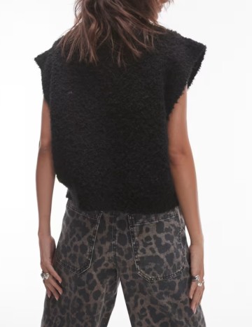 Top Topshop, negru