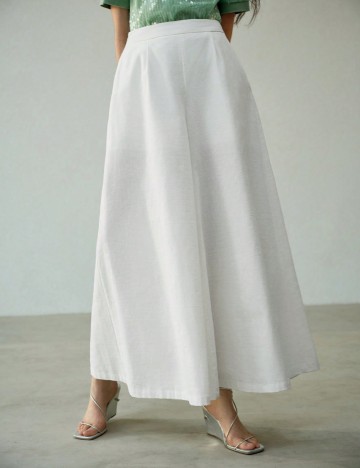 Pantaloni Shein MOTF, crem