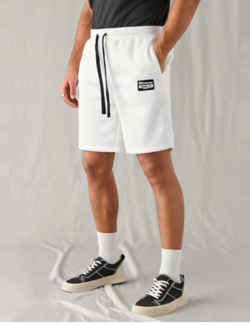 Pantaloni scurți MANFINITY by Shein, alb