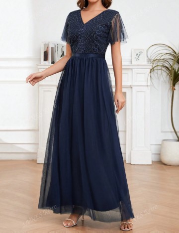 Rochie maxi Shein, bleumarin