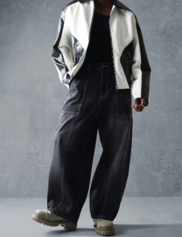 Jeans Shein SUMWON, negru