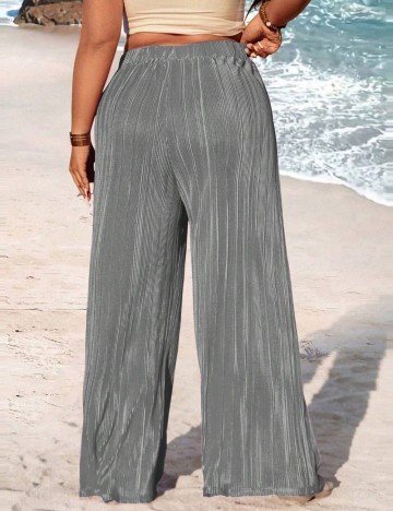 Pantaloni Shein Curve+, gri