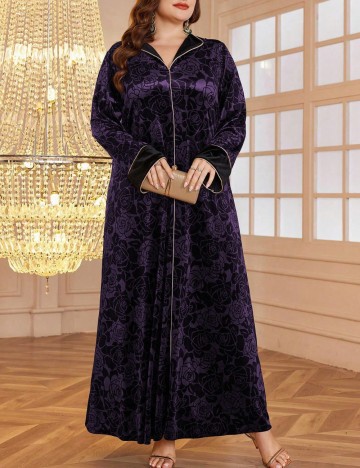 Rochie maxi Shein Curve+, mix culori