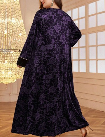Rochie maxi Shein Curve+, mix culori