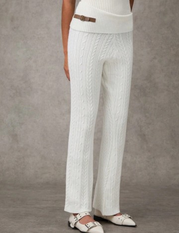 Pantaloni Shein, crem