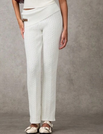 Pantaloni Shein, crem