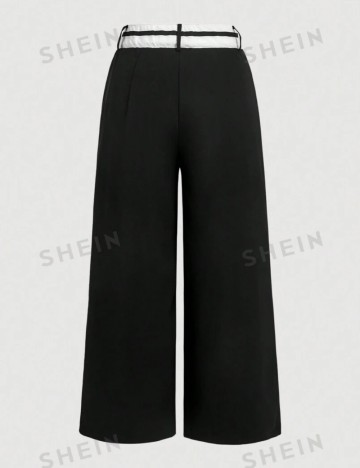 Pantaloni Shein Curve+, negru