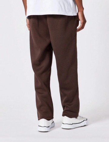Pantaloni de trening Shein SUMWON, maro