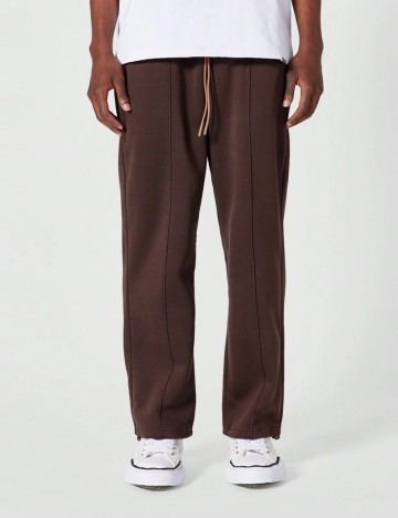Pantaloni de trening Shein SUMWON, maro