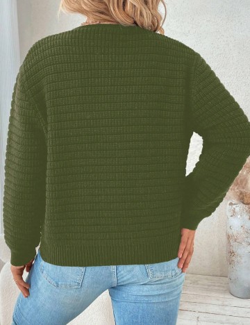 Cardigan Shein Curve+, verde