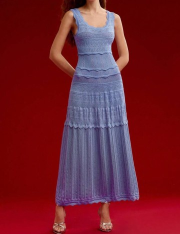 Rochie maxi Shein MOTF, albastru