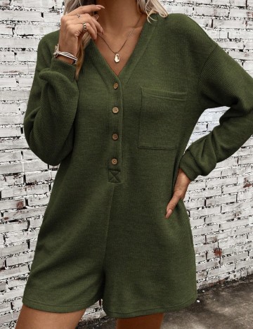 Salopetă scurtă Shein, verde