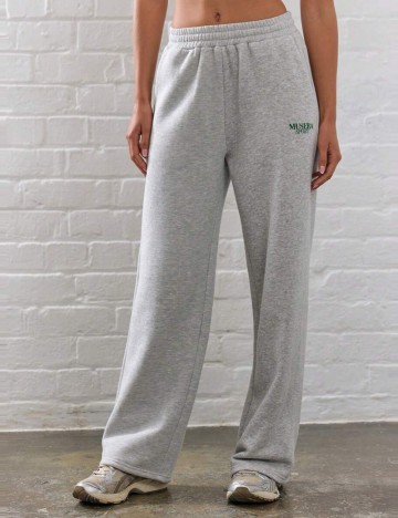 Pantaloni de trening Shein MUSERA, gri