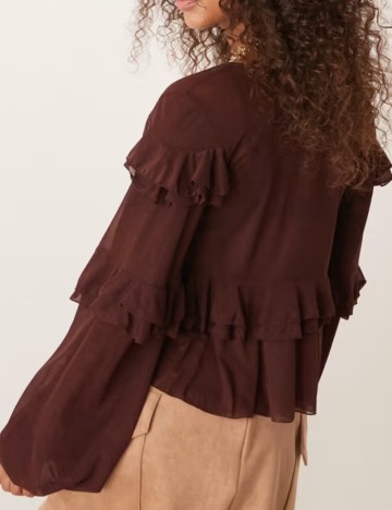 Bluză ASOS, vișiniu
