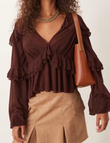 Bluză ASOS, vișiniu
