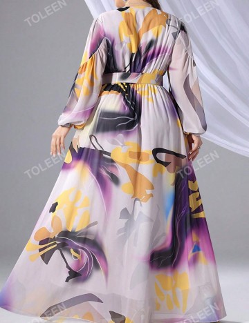 Rochie maxi Shein, mix culori