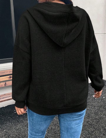 Hanorac Shein Curve+, negru