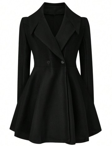 Palton Shein Curve+, negru