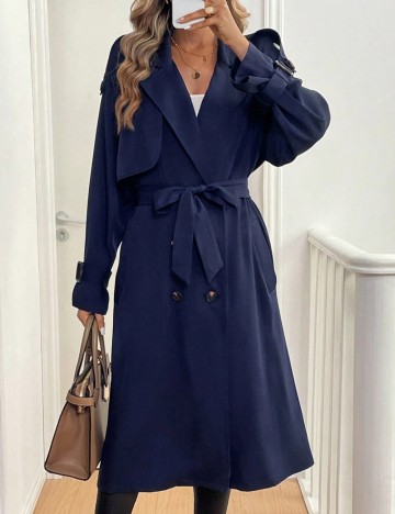 Trench Shein, bleumarin