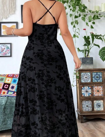 Rochie midi Shein Curve+, negru