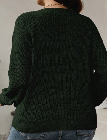 Pulover Shein, verde inchis