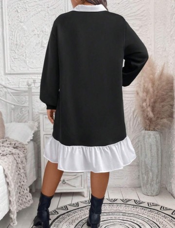 Rochie midi Shein Curve+, negru